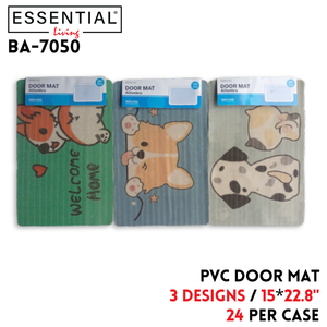 Door Mat 15"x22.8", 4 Colors, PVC