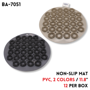 Non-Slip Mat, 11.8"x11.8", PVC, 2 colors