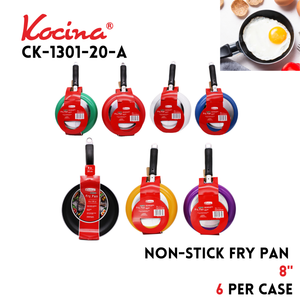 Non-Stick 8" Fry Pan Assorted Color