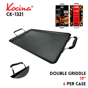 Non-Stick Double Griddle 19"