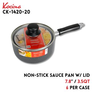 Non-Stick 3.5 Qt Sauce Pan w/ Lid