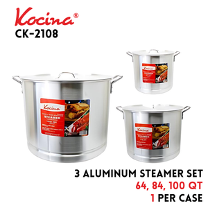 Alu Steamer Set 64, 84, 100QT