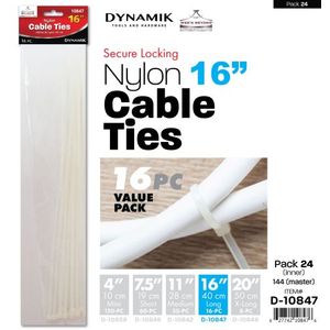 16pc 16" Cable Ties