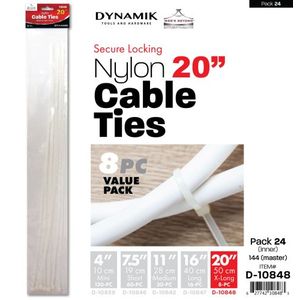 8pc 20" Cable Ties