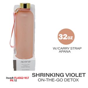 32oz SHRINKING VIOLET ON-THE-GO DETOX BOTTLE W/CARRY STRAP