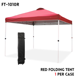Folding Tent 10ft Red 10x10ft (3x3m)