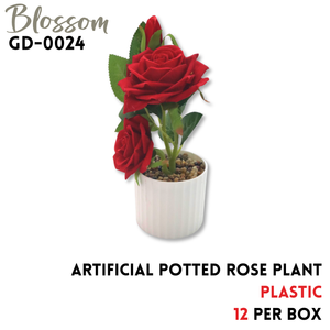 Artificial Flower Rose, Plastic