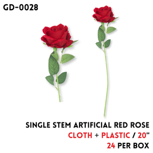 Artificial Flower Rose 20",cloth+plastic