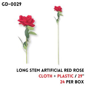 Artificial Flower Rose 29",cloth+plastic
