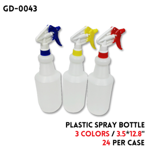 Spray Plastic Bottle 900ml 95g, 3.5"X12.8",3 Asstd Colors