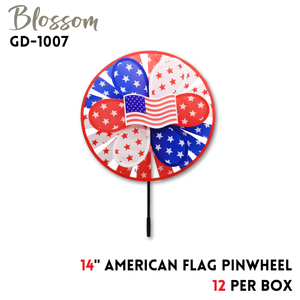 14" American Flag Pinwheel