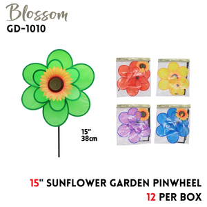 15" Double Layer Sunflower Pinwheel