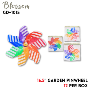 16.5" Garden Pinwheel With Wood Stick