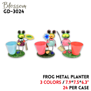 Frog Metal Planter 7.9"*7.5"*6.3", 4 colors
