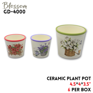 Ceramic Plant Pot,4.5"*4"*3.5"
