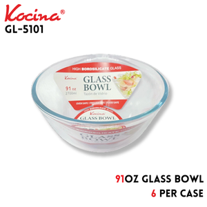 91oz Glass bowl