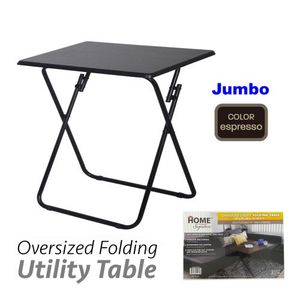29"x20" Jumbo Utility Table-Walnut Wood