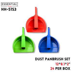 Dust Panbrush Set, 3 Assorted Colors, 12''×8.1‘’×2"