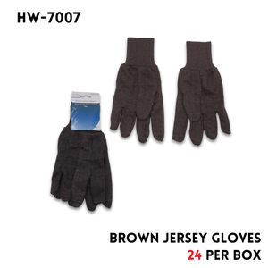 Brown Jersey Gloves