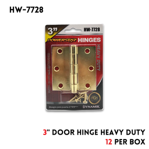 3In Door Hinge, 3x3", Heavy Duty