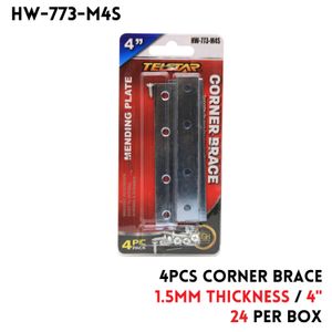 4PCS 4" MENDING PLATE #1955, width: 15mm, thickness: 1.5mm