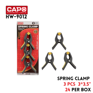 Spring Clamp 3pc,  3"X3.5" L