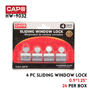 4pcs Sliding Window Lock, 0.9"*1.25"H