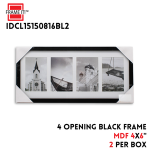 MDF 4 Opeaning Frame 4x6 Black