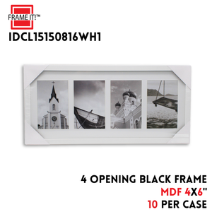 MDF 4 Opening Frame 4x6 WHITE