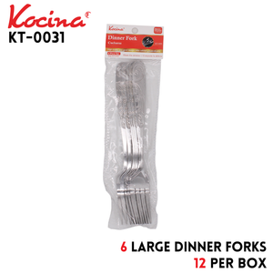 6pcs Dinner Fork, Large