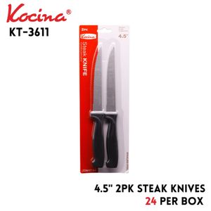 2 Pk Knife Black Color