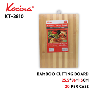 Bamboo Cutting Board, 25.5x36x1.5cm