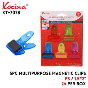 5pcs Multipurpose clips with magnet 1.5*2",PS