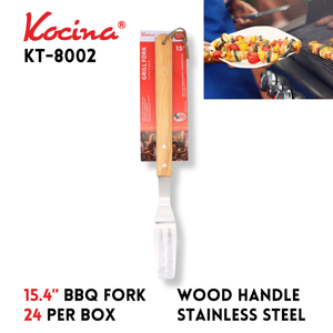 15.4"BBQ Fork - Wood Handle