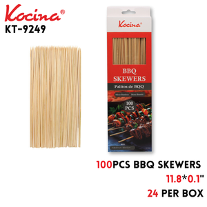 100pcs BBQ Skewers, 11.8''×0.1"