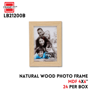MDF Frame 4X6" Natural Wood