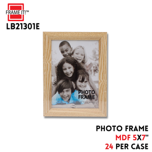 MDF Frame 5X7" Natural Wood Thick
