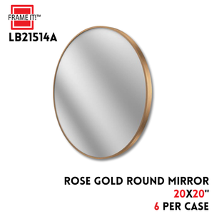 MIRROR 20X20" ROSE GOLD