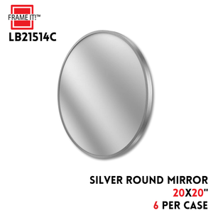 MIRROR 20X20" SILVER