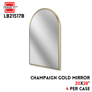 MIRROR 20X28" CHAMPAIGN GOLD