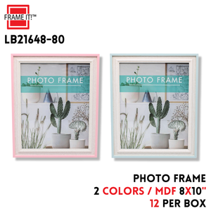 MDF Photo Frame 8x10" 2 Colors Asstd