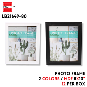 MDF Photo Frame 8x10" 2 Colors Asstd