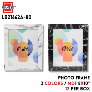 MDF Photo Frame 8x10" 2 Colors Asstd