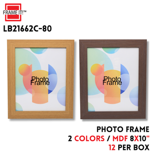 MDF Photo Frame 8x10" 2 Colors Asstd