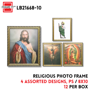 PS Photo Frame 8x10" 4 Religious Designs Asstd
