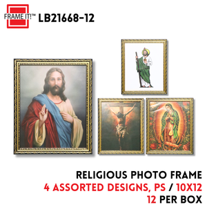PS Photo Frame 10x12" 4 Religious Designs Asstd
