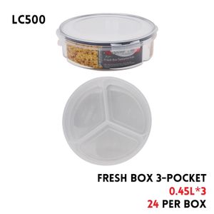 Fresh Box 3-Pocket (0,45 Lt x 3)