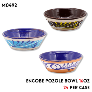 Plato Pozolero Engobe 16Oz /Pozole Bowl Engobe 16Oz