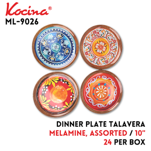 10" Dinner Plate Talavera, melamine