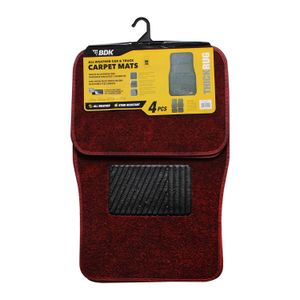 Car Mat 4Pc/Burgandy